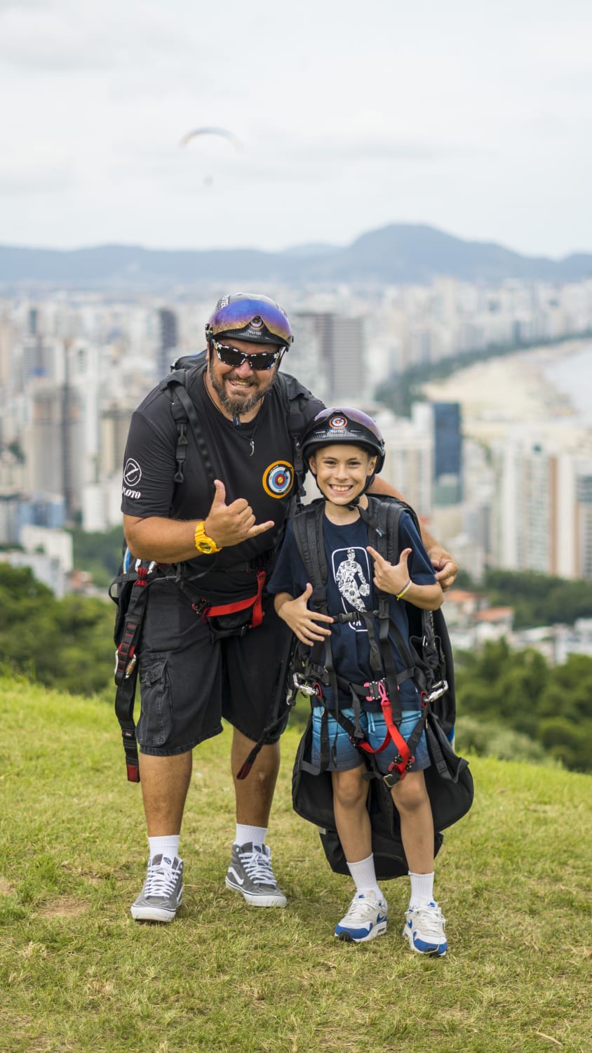 Voo sobre o parque de diversões