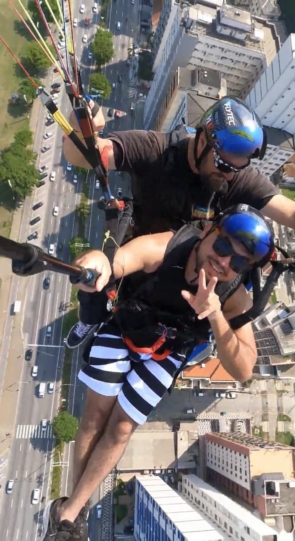 Emoção durante o voo